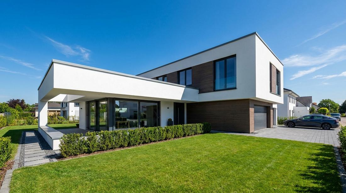 Modernes Einfamilienhaus Neubau Deutschland